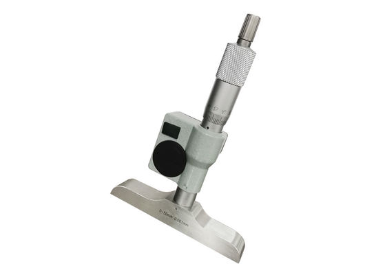Digital Depth Micrometer 0-50mm with Interchangeable Rods for Wide Measurement