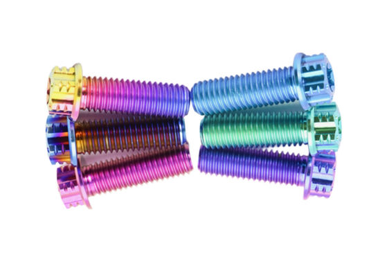 Titanium Torx Screws Anodized Color Flat Head Bolts Titanium Fasteners
