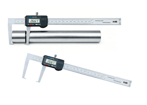0-300mm/0-12" Flat Head External Groove Digital Caliper Special Digital Caliper 0.01mm/0.0005" High Resolution