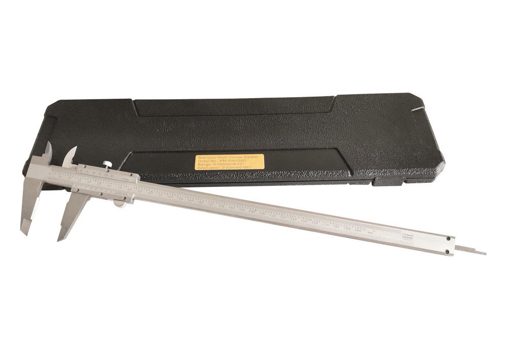 Stainless Steel Vernier Caliper For Inside / Outside / Depth And Step Measurements