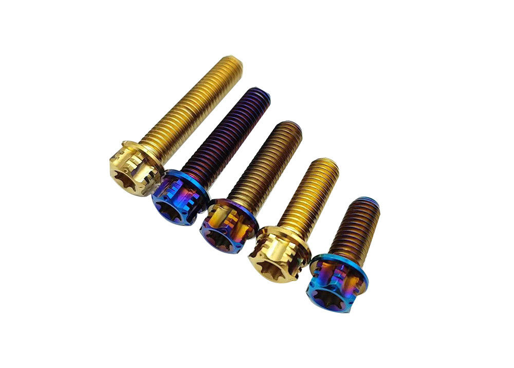 Titanium Torx Screws Anodized Color Flat Head Bolts Titanium Fasteners