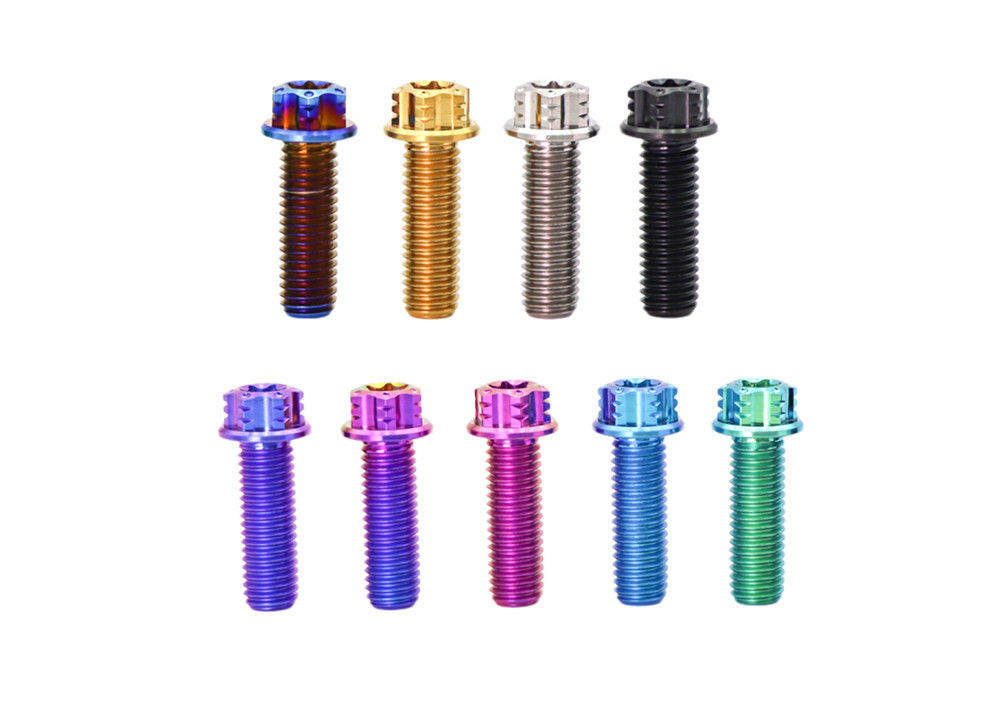 Titanium Torx Screws Anodized Color Flat Head Bolts Titanium Fasteners