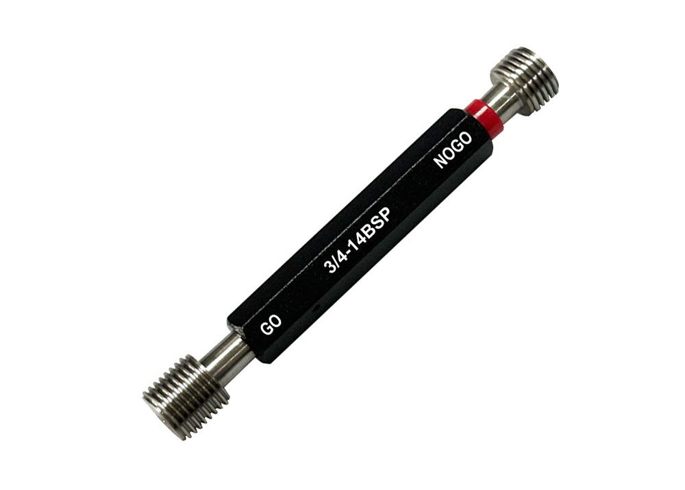 Precision Thread Plug Gauge G (BSP) 3/4-14 Go and NoGo