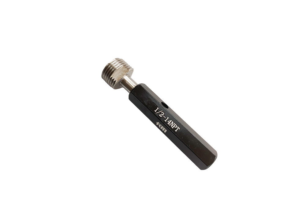 Hydraulic Pipe Thread Inspection Tool 1-2"-14 NPT Thread Plug Gauge for Pipe Fitting Inspection Includes Multiple Sizes