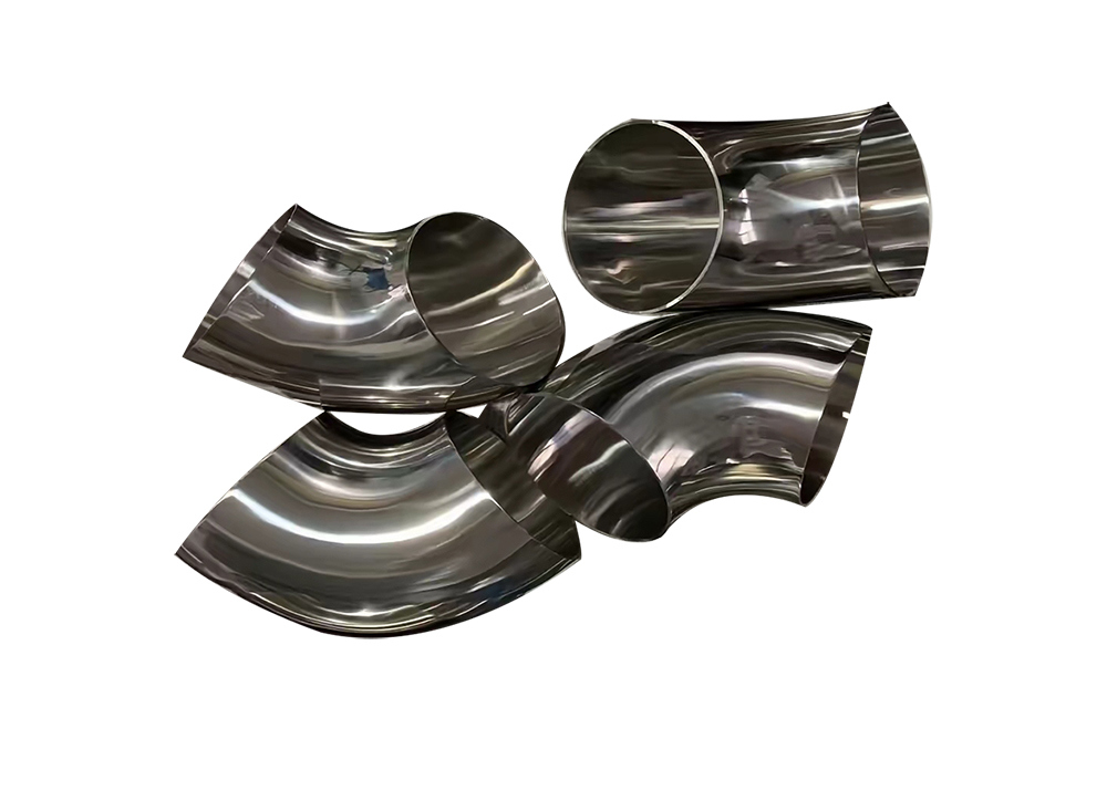 Customized Vehicle Exhaust System Pipe Fitting Titanium 90 Degree Elbow