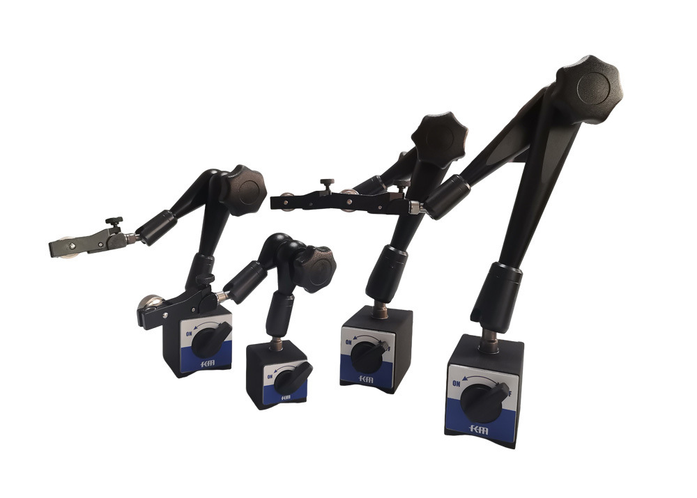 Stainless Steel Magnetic Base for Dial Indicator with Fine Adjustment & Strong Hold