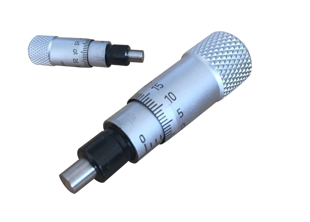 Graduation 0.001 Inch Manual Small Micrometer Head Range 0 To 0.25 Inch Hardened Ground Head Anvil Clamp Nut Quick Easy Adjustment