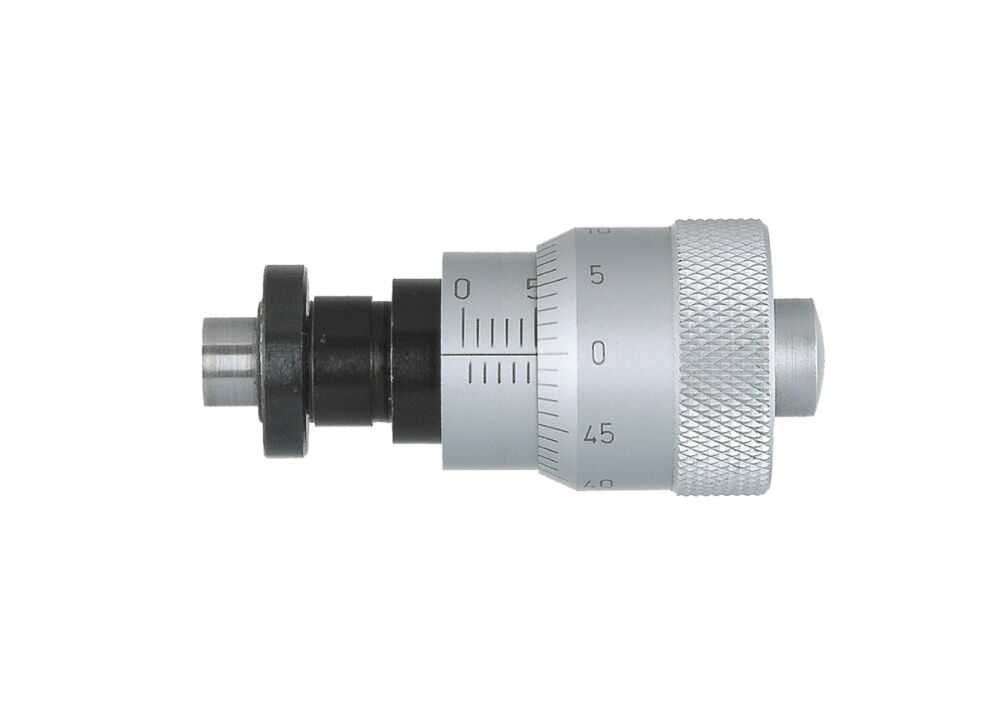 Large Diameter Thimble Micrometer Head 0-6.5mm Range 0.01mm Graduation ±0.005mm Accuracy Flat Face