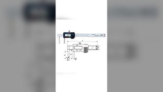 40–500 mm/1,6–20 Zoll Edelstahl-Flachkopf mit Innennut, digitaler Messschieber, metrisches Messwerkzeug