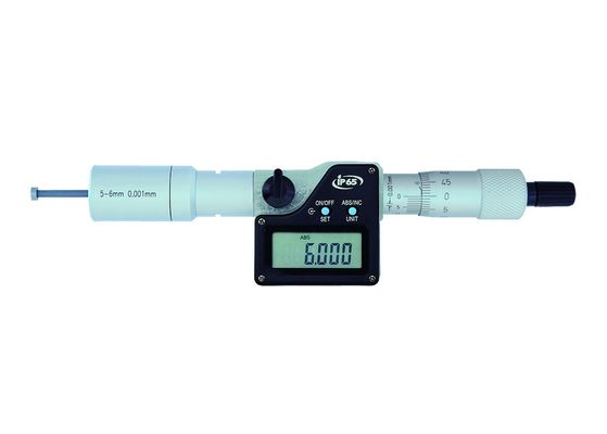 5-6mm IP65 Karbid-Tipped Digital 3-Punkt-Mikrometer für Innen Durchmesser